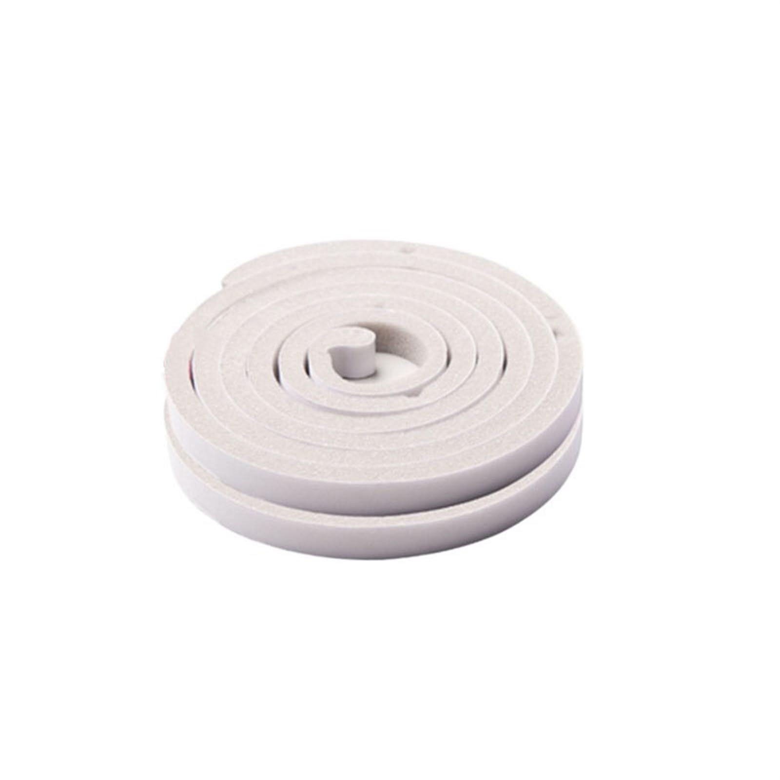 Insulation Rubber Dust-Proof Sealing Strip 2 Rolls Door Window Sealing Strips Sound-Proof Door Window Foam Back Noise Insulation Excluder Tape Foam Gap (Size : White 1.5cm 2 Rolls)
