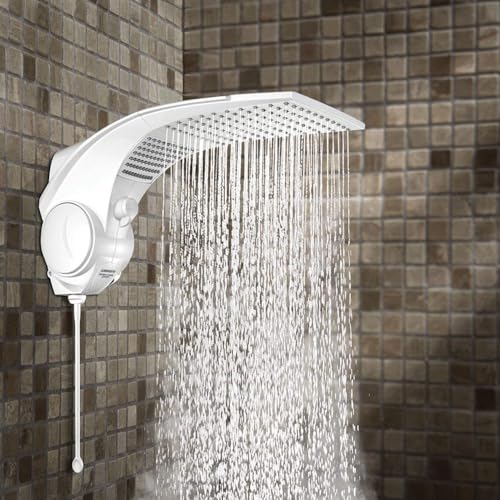 Chuveiro Elétrico Eletrônico Duo Shower Quadra 7500w 220v Branco