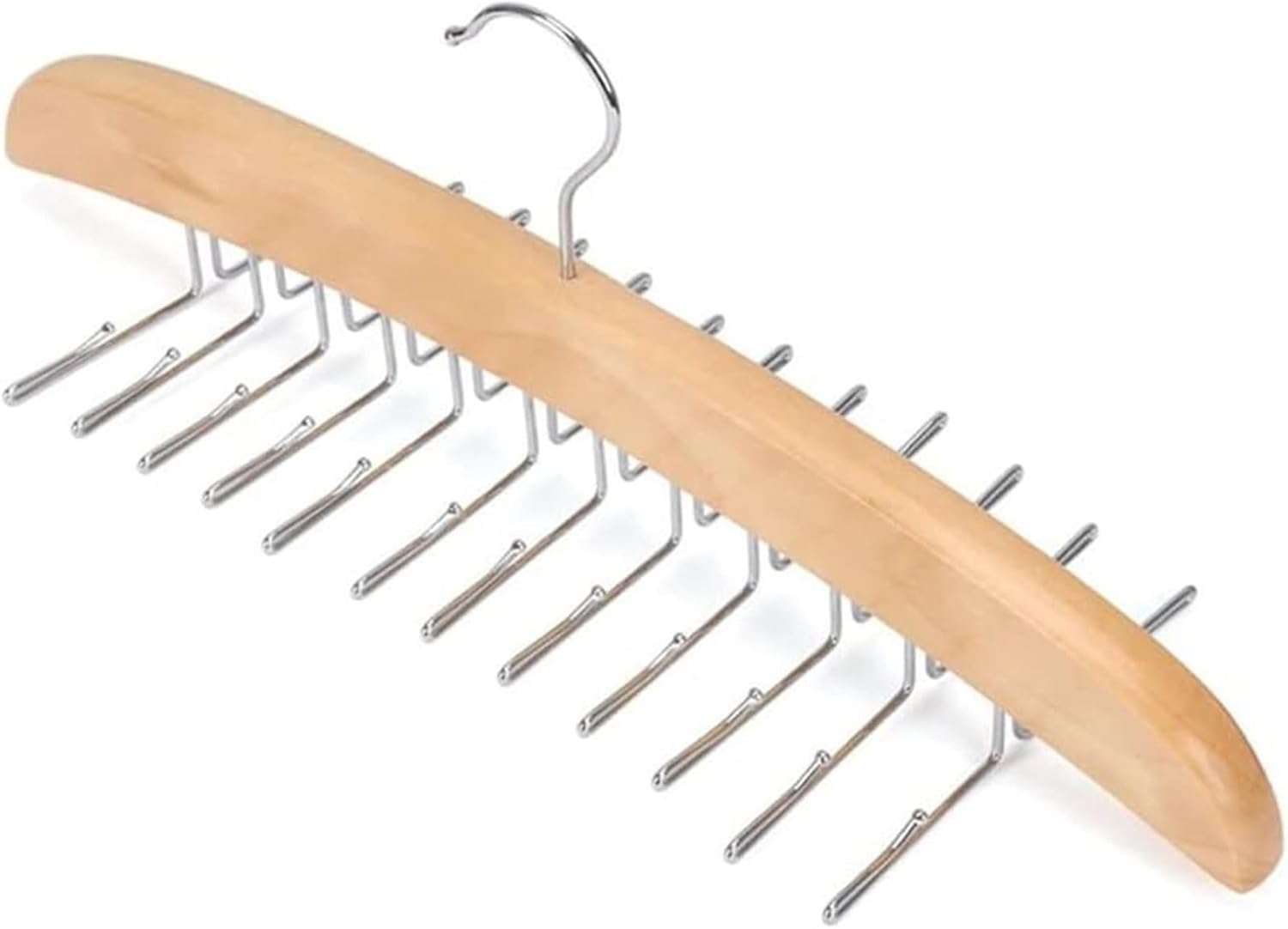 ネクタイベルトハンガー、木製調節可能な24クリップラックホルダーフック収納吊り下げオーガナイザーメンズクローゼットアクセサリー用(カ ネクタイハンガー  回転 クロス式 20本掛け 日本製 | ネックアクセサリー 専門店 dplus arts ディープラスアーツ N/A タイベルト ... 干し棚 ネクタイベルトハンガー、木製調節可能な24クリップラックホルダーフックストレージハンギングオーガナイザーメンズクローゼットア