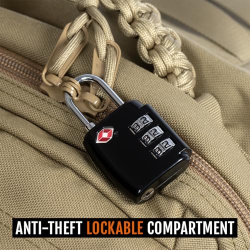 ACE Schakal Waffen-Tasche - Einsatztasche mit MOLLE für Pistole & Kurzwaffen - Taktisch & Abschließbar Dank Schloss - Desert