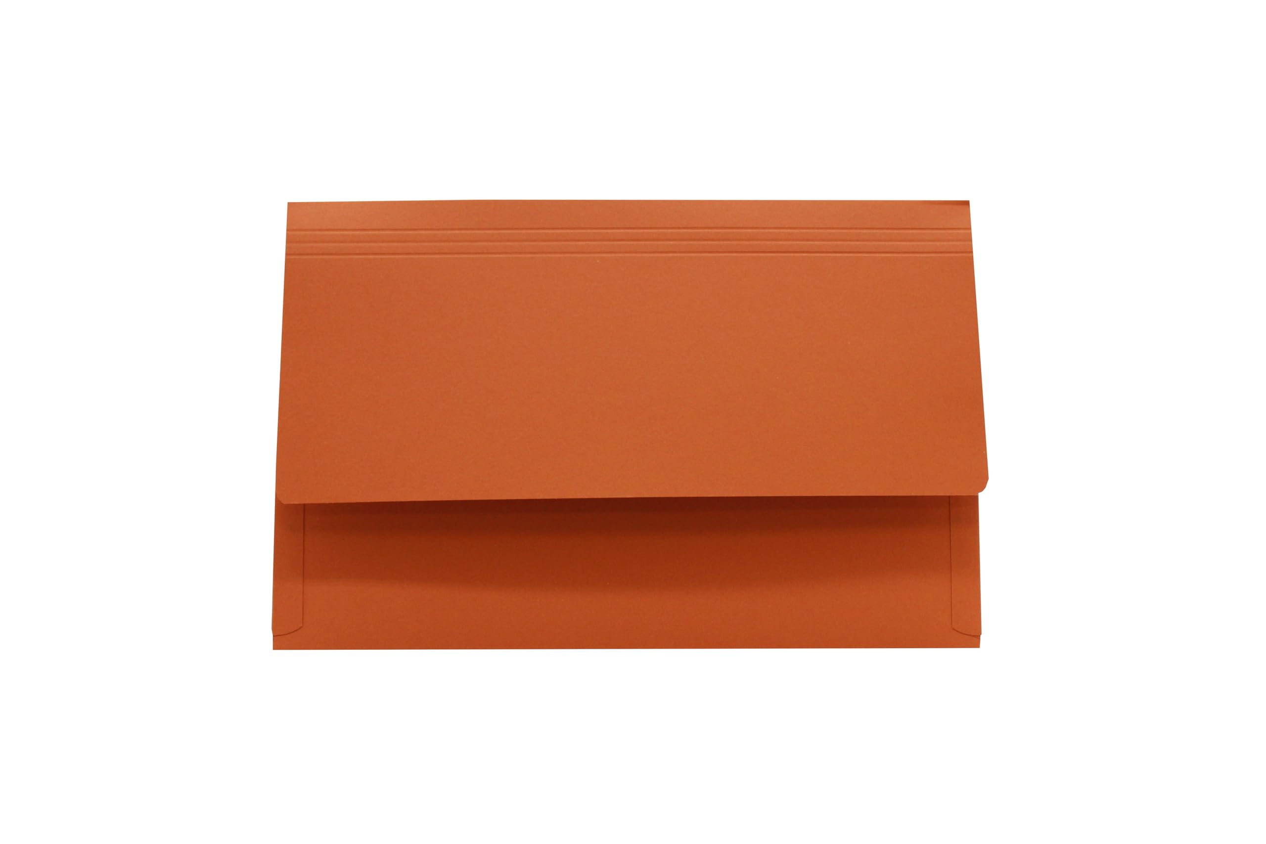 Legal Filing - Ref 713658 3/4 Flap Pocket Wallet, Box of 50, Made from 315gsm Strong Recycled Manilla, Will Hold A4 & Foolscap Documents, 36.5 x 24 cm in Size, Orange