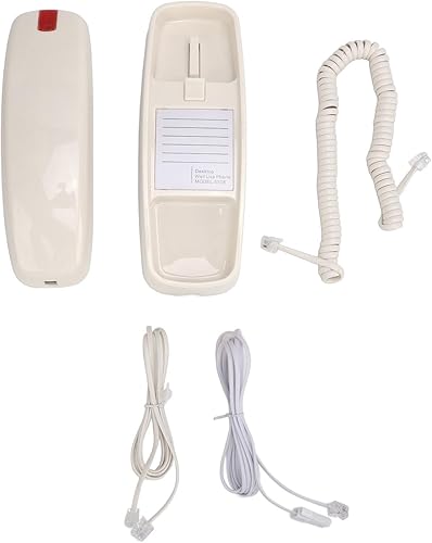 Miniatura 5 de Yosoo Teléfono clásico con cable para oficina en casa, teléfono de escritorio retro montado en la pared con botones grandes y control de volumen