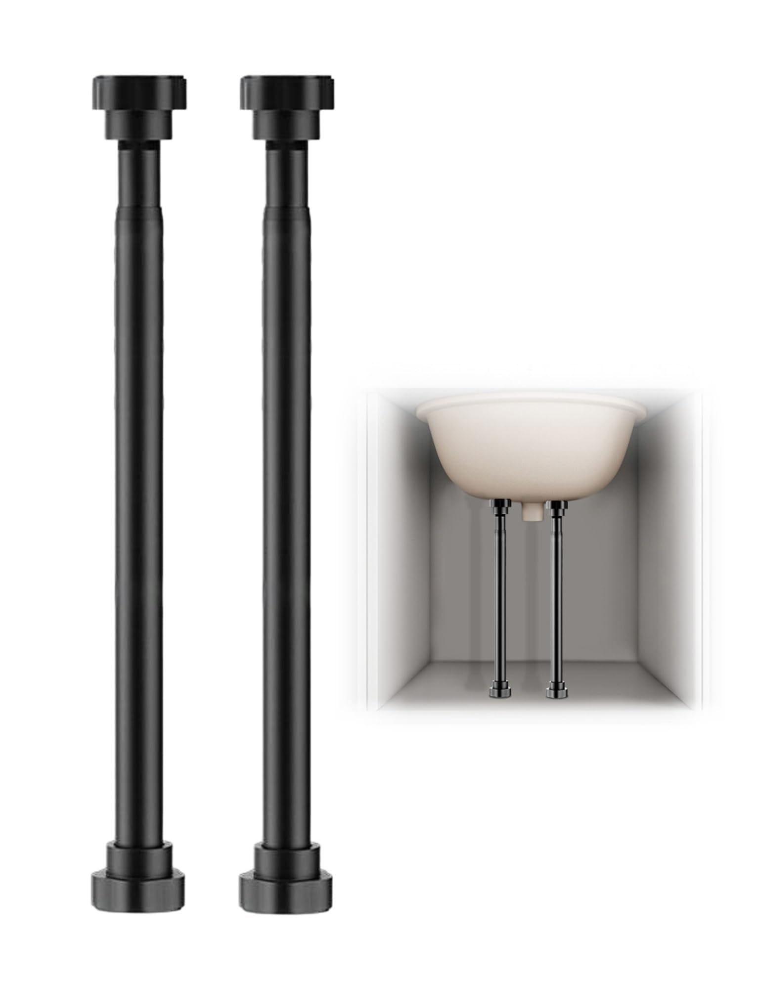 Supports d'évier réglables et durables faciles à installer