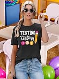 Teacher Shirts Women Test Day Teacher Shirt Do Your Best Tshirt Testing Teacher Shirt Teacher Gifts Tee Tops Grey