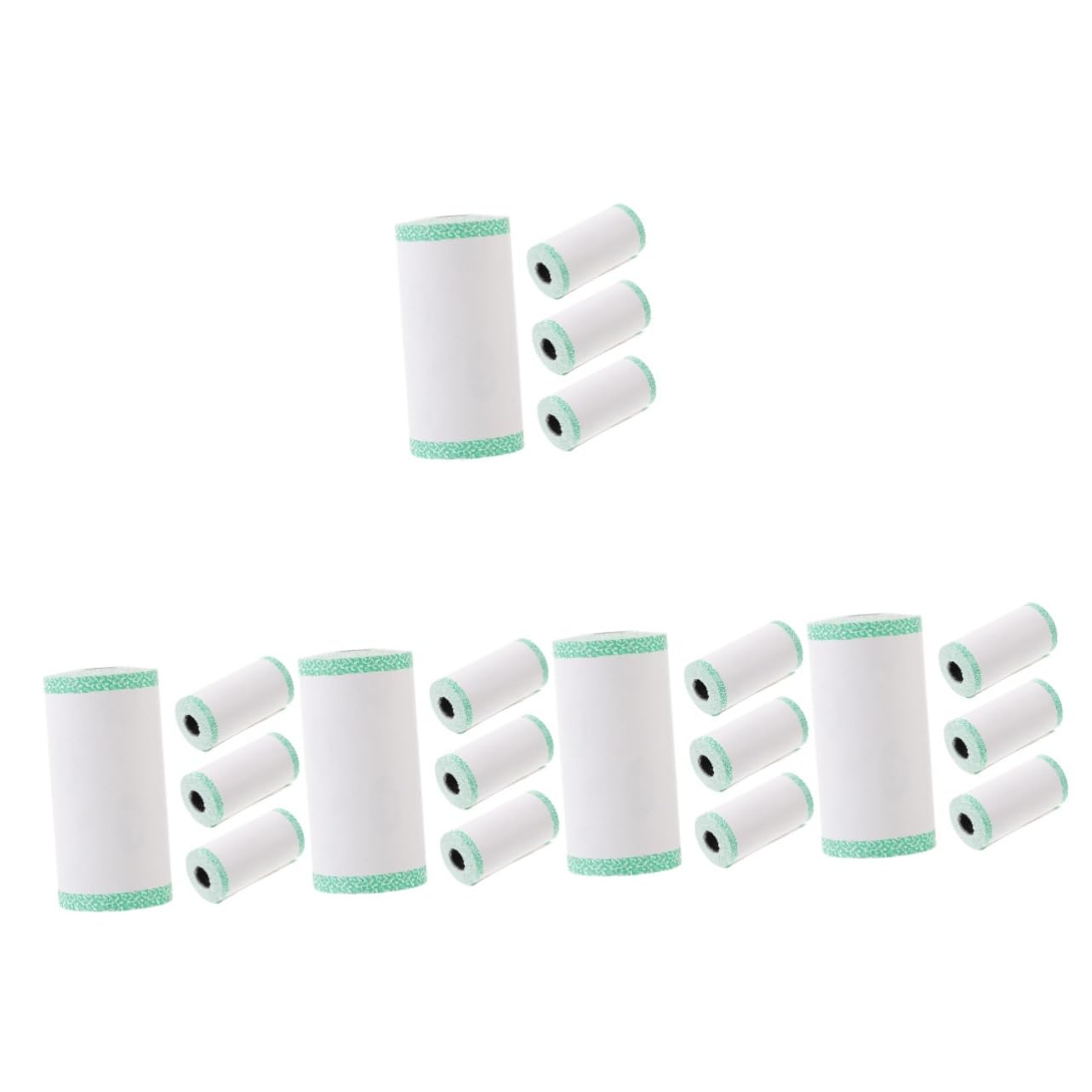 Operitacx Papel Térmico Para Impresoras De Recibo Térmico Para Supermercados Hospitales Y Bancos Bordes Verdes 4 * 5