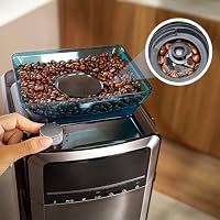 Cecotec Kaffeemaschine Coffee 66 Grind & Brew, 1400 W, 1,5 l, 12 Tassen, Behälter für 230 g Kaffeebohnen, konische Mühle, 7 Stufen, programmierbar bis 24 Stunden, dimmbar, Edelstahl – Ansicht 3