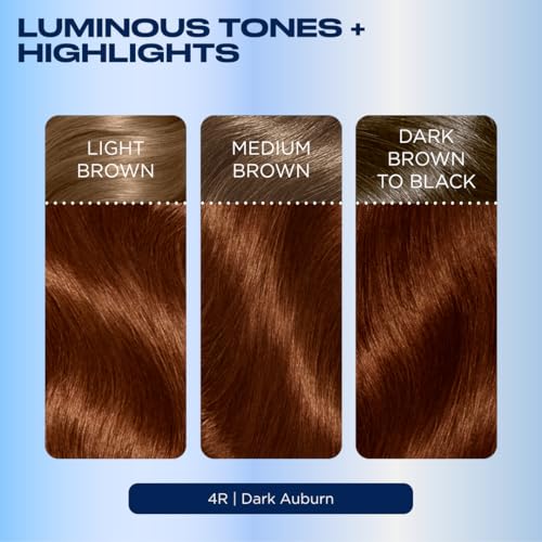 Clairol Nice\'n Easy Permanent Hair Dye, 4R Dark Auburn Hair Color, Pack of 1 - Packaging May Vary