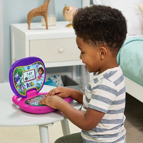 Ordinateur enfant bilingue portable Dora l'Exploratrice VTech écran rétroéclairé