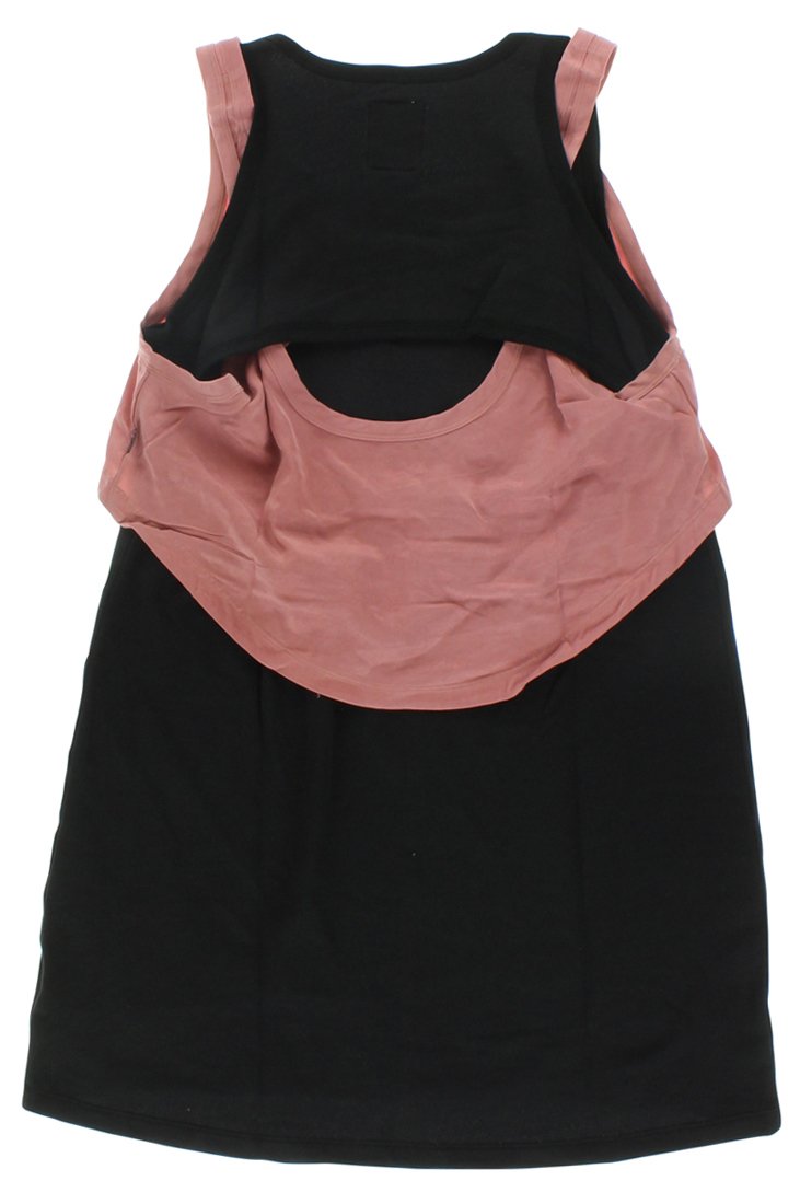 Adidas Womens Layer Dress Black M, Color: Black/Pink