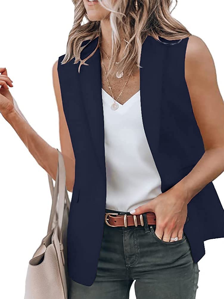 Blazer Femme Élégant Manches Courtes Printemps Été Costumes Veste Uni Revers Slim Fit Affaires Bureau Manteau Casual Costumes Business Boléro Veste sans manches Blazer Veste