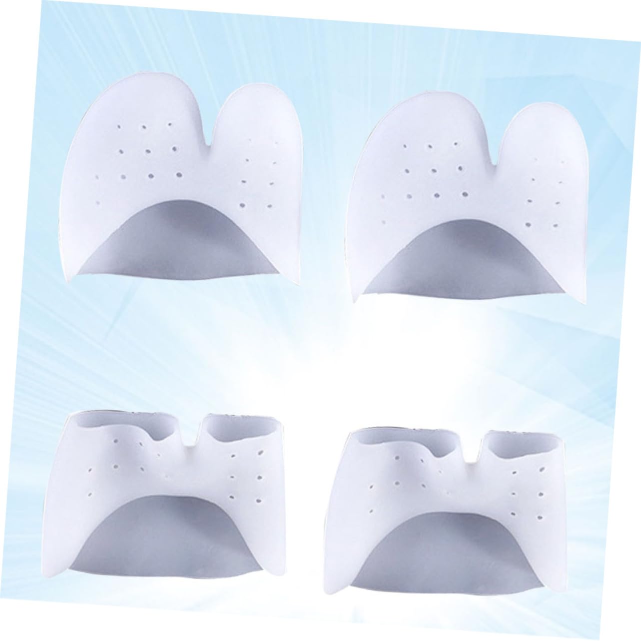 Toyvian Toe Protectors for Ballet Dancers 2 Pairs Toe Separators Cushions Soft Gel Foot Care Tool for Improved Comfort and Performance in Dance