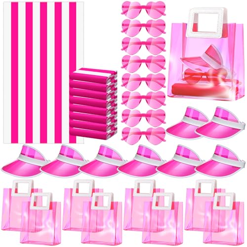 Lumina Garden 8 Sets Pink Party Favor Include Beach Towels