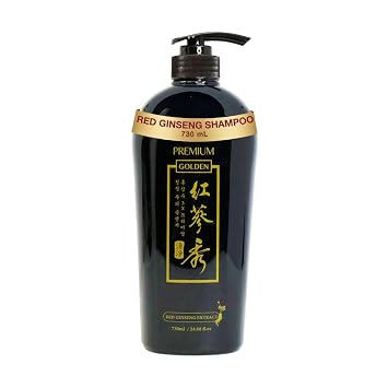 Naisture Red Ginseng 3X Premium Golden Shampoo 24.68 fl oz 730ml | 6-Year-Aged Korean Red Ginseng for All Hair Types Soothes Scalp & Supports Stronger-Looking, Revitalized Hair