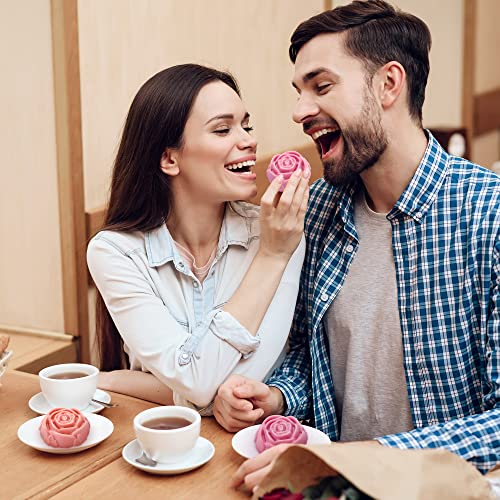 Motzu 6 Cavity Rose Flower Silicone Ice Cube Candy Chocolate Cake Cookie Cupcake Baking Soap Mould #TOP7