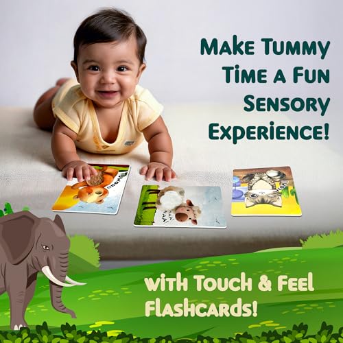 Image of Animals Touch & Feel Sensory Cards | 12 Animals & 6 Textures to Enhance Sensory, Cognitive, Spatial & Hand Eye Co-Ordination Skill Development