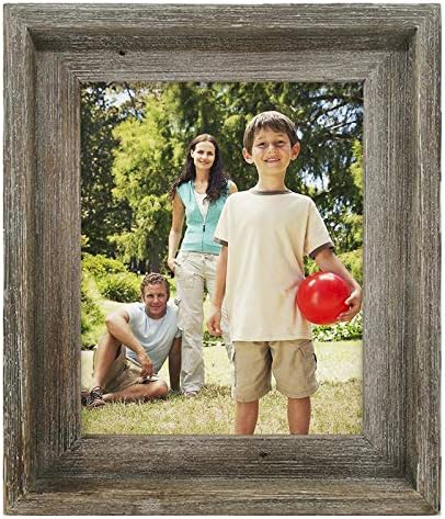 IKEREE Rustic Picture Frames 8x10, Unique and Perfectly Shabby Chic Design, Easel Back for Tabletop and Wall Display…