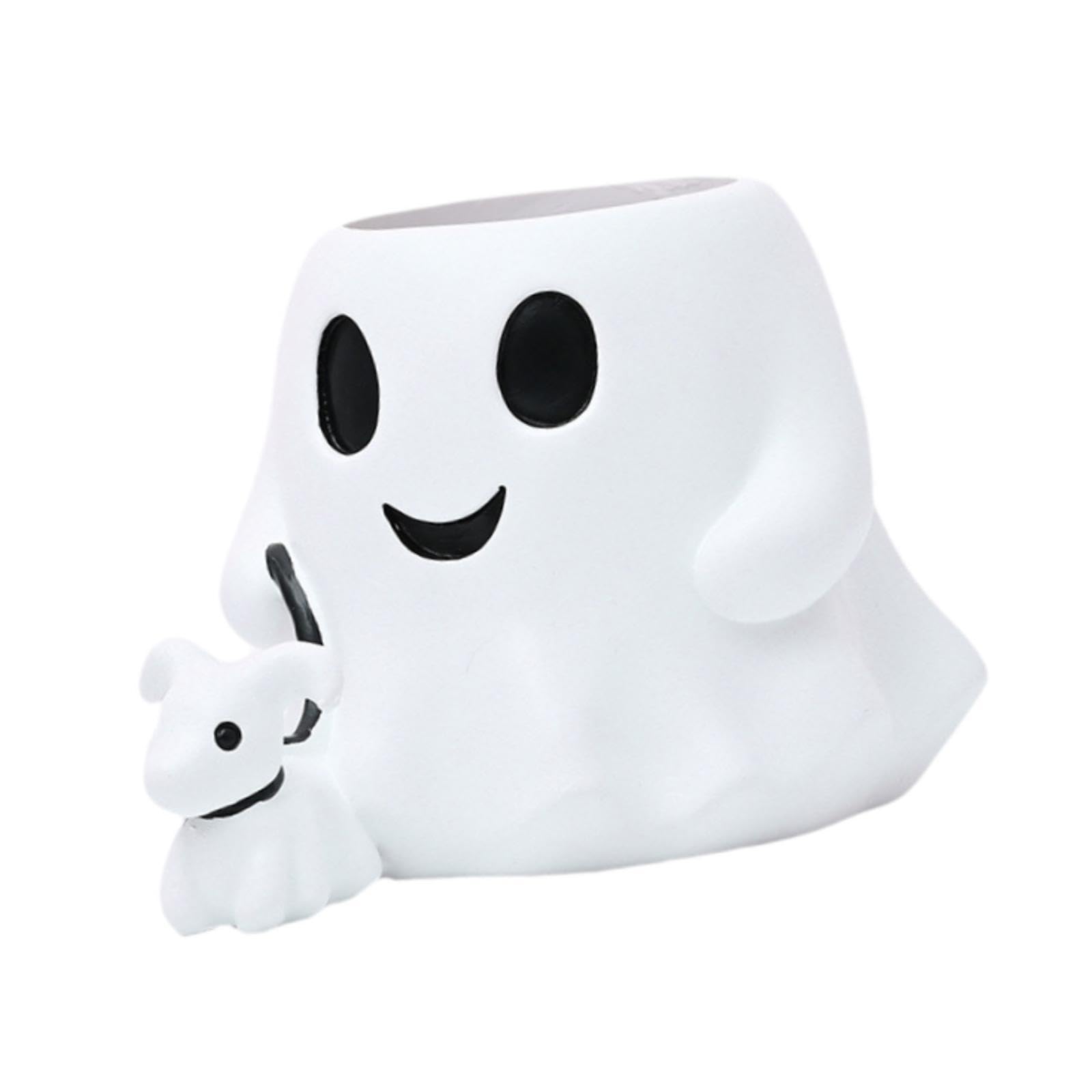 Vaso Fantasma Fioriera da Davanzale Ciotola per Dolci Portavasi per Piante in Resina Leggera Adatto per Regali di Compleanno Ufficio E Casa, Senza Fiori