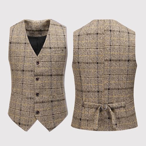 Mens Plaid Causal Sports Coats Slim Fit Solid Checkered Blazer Classic Lightweight Business Suit Jacket2