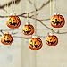 Lillian Vernon Glass Jack-O'-Lantern Halloween Ornaments- Set of 6, 1-1/2 inch Pumpkin Ornaments