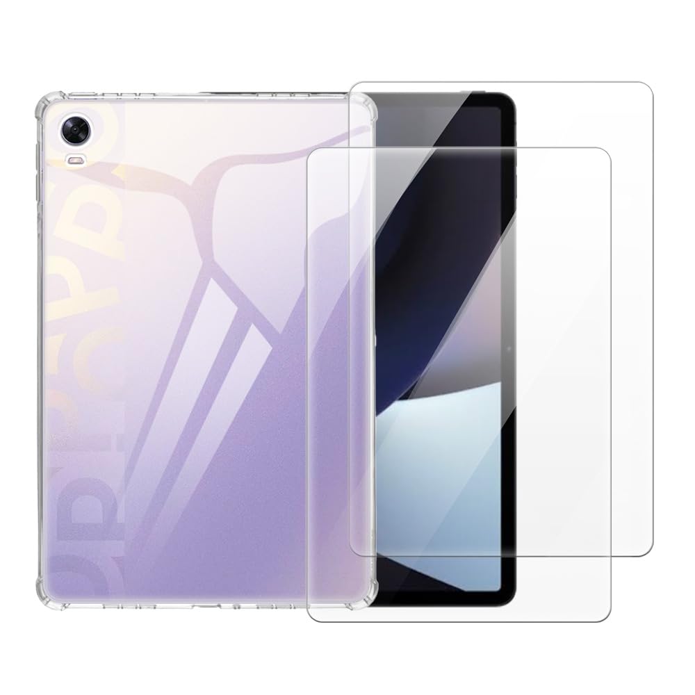 Funda 2 en 1 para OPPO Pad 11.0 2022 con protector de cristal templado transparente 8