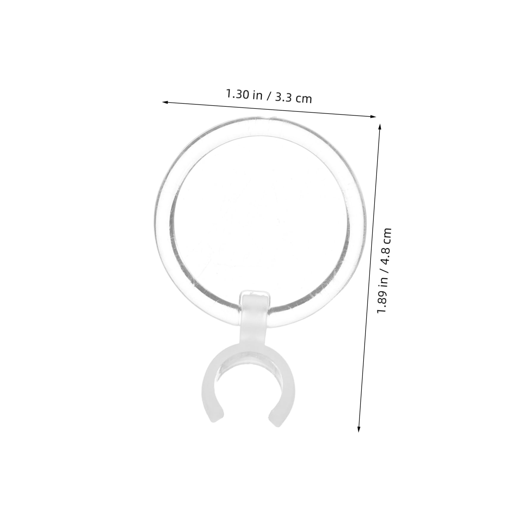 minkissy 10pcs Ear Magnifying Glass Acrylic Magnifying Lens Ear Wax Removal Tool Lens for Ear Cleaning Device Earwax Removal Tools Portable Magnifier Handheld Magnifier Transparent