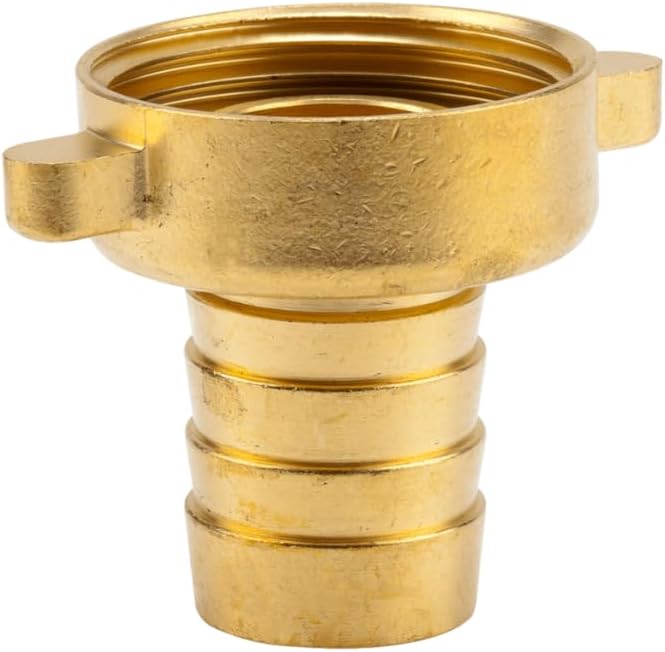 GARDENA Brass Hose Fitting 2 Parts: Screw-Quality Brass, 33.3 mm (G 1 ") - Thread, For 19 mm (3/4") - Tubing (7141-20)