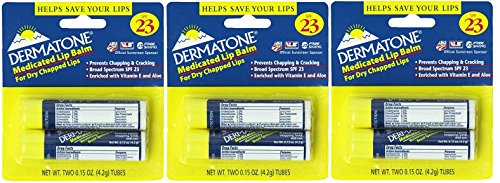 Dermatone Medicated Lip Balm SPF 23,0.15-Ounce, 4 Count