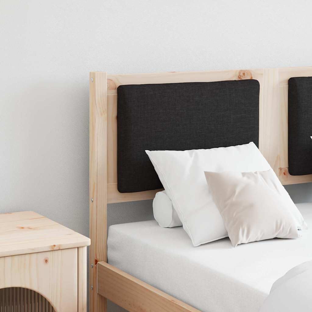 Tête de lit en bois massif de pin marron, 135 cm, finition mate, respirante, durable, idéale pour chambre à coucher, compatible avec lit double et lit simple, entretien facile, design moderne