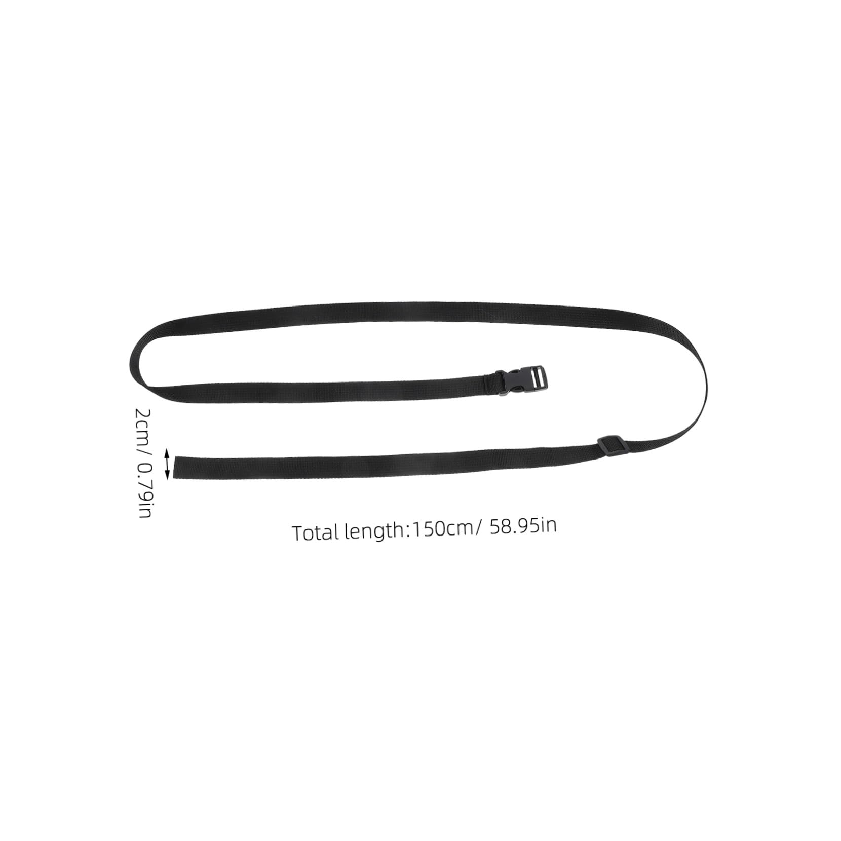 LIFKOME Correas de Nailon Ajustables Hebilla y Clip, Extensor de Correa para Mochila y Riñonera, Resistente, 2 Cm X 150 Cm, Paquete de 6 Unidades, Adecuado para Viajes y Amarre