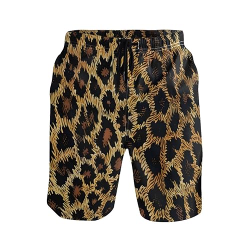 Men's Swim Trunks Lizard Print Beach Board Shorts