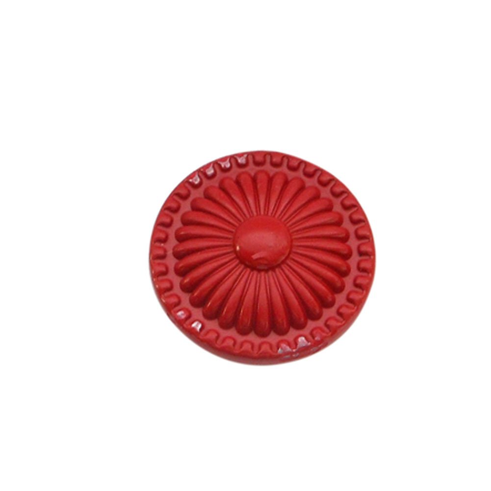 Tangpan 30mm Plum Ceramic Door Handle Knobs Color Red Pack of 6
