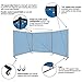 Steiner 535-6X10 Protect-O-Screen Classic Welding Screen with 13-Ounce Vinyl Laminated Polyester Curtain, Blue, 6' x 10'