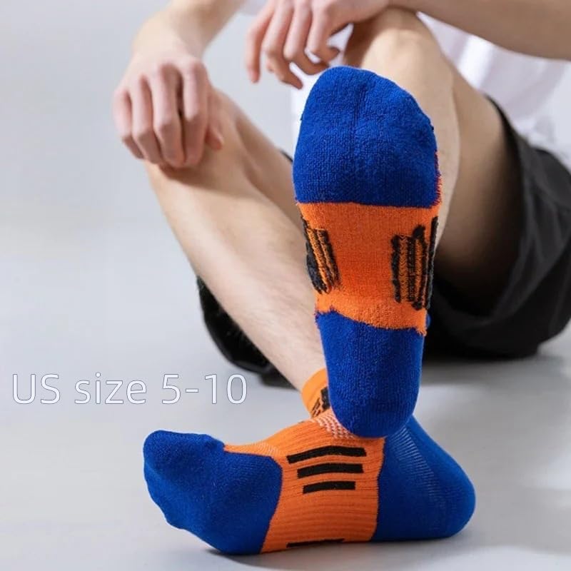 5-Pack Marathon Running Socks for Men, US 5-10, Breathable, Non-Slip, Perfect for Long-Distance Runs - Image 2