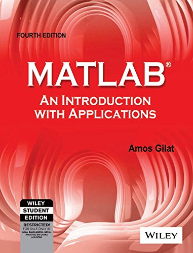 MATLAB: An Introduction with Applications 8126537205 Book Cover