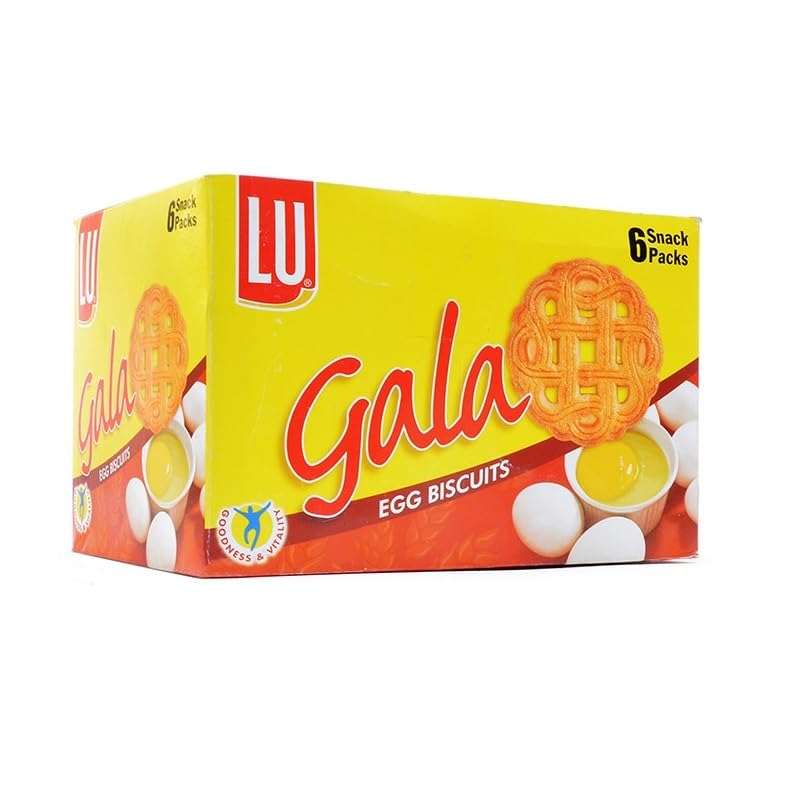 Gala Egg Biscuits, Pack of 6 Snack Packs