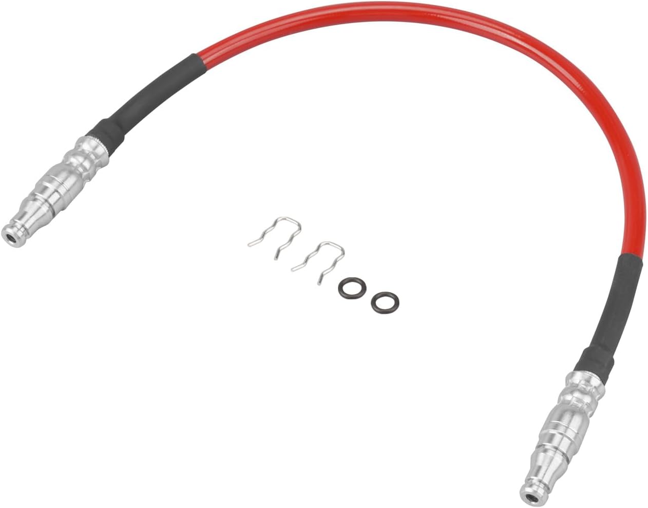 Bevinsee Stainless Steel Clutch Hose for 5-Speed Manual Transmission LHD, Compatible with Volkswagen Golf Jetta Passat Caddy, Compatible with Seat Cupra Altea Leon, Replaced 1K1721465AF, See Fitment