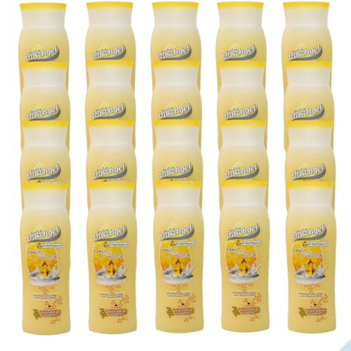 Reinex - Gel de ducha de miel y leche (300 ml, 20 botellas)