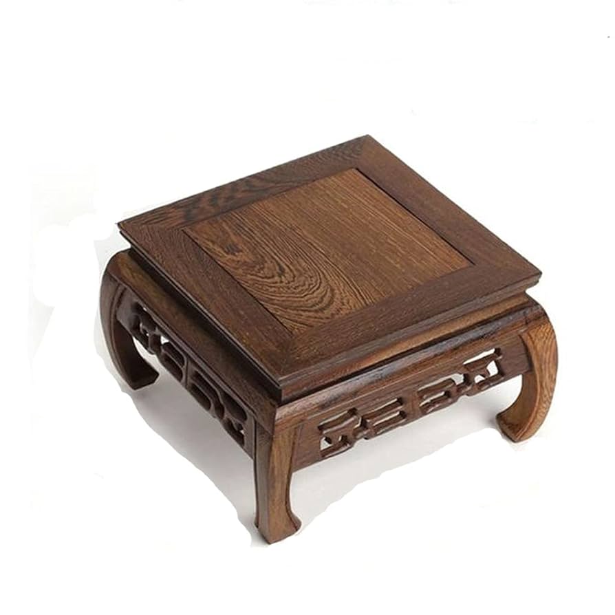 Amazon.com: FAiruo Side Table Wood Tea Table Redwood Carving