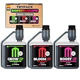 UP NUTRIENTS Trypack Fertilizante Grow, Bloom & Boost 500 ml | Abono 100% Orgánico Indoor & Outdoor Enraizamiento, Crecimiento y Engorde Floración Cogollos | Estimulador Flores y Plantas (500 ML)