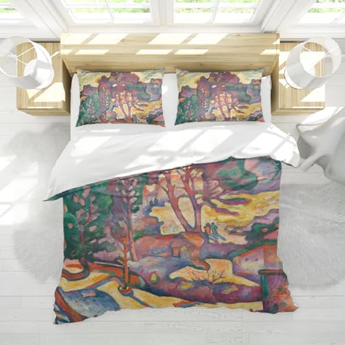 Housse de Couette Georges Braque 260x240 cm en Microfibre Art Abstrait