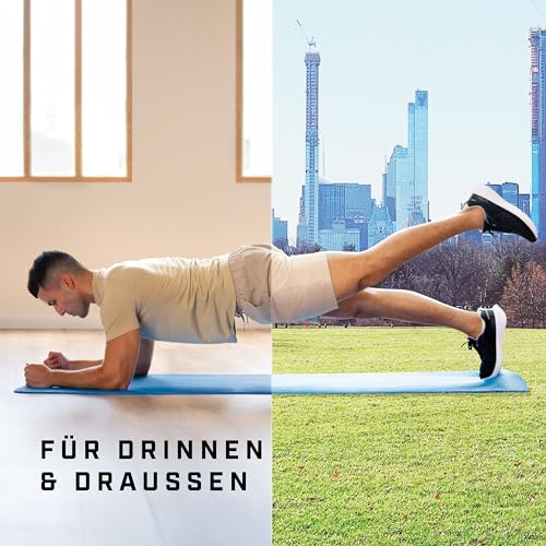 KG PHYSIO Yogamatte Rutschfest & Gepolstert - Yoga Matte mit Tragegurt, Fitnessmatte, Sportmatte Dicke 8mm, Gymnastikmatte, Gym Matte, Pilates Matte, Fitness Matte, 183x60cm