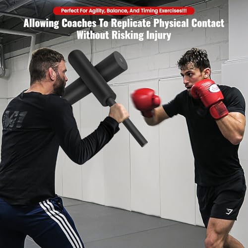 Padded Blocking Guards, Basketball Blocking Sticks, 2 Pack Basketball Pads for Training, Padded Contact Sticks for Football, Boxing, Martial Arts, Lacrosse, MMA - Thumbnail 7