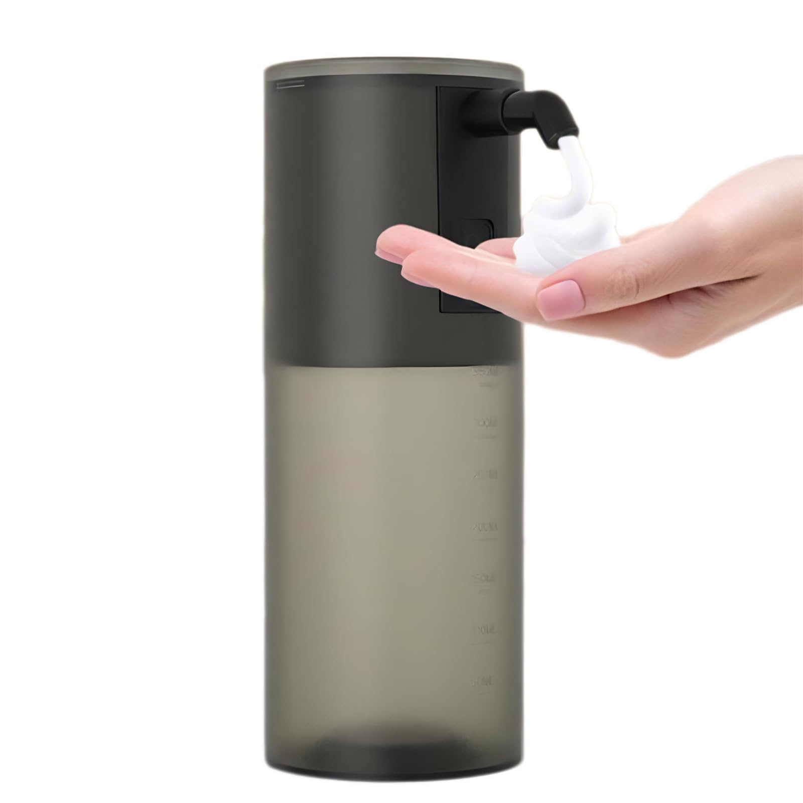 UAOGPLK ,Black,Foam,Automatic Soap Dispenser Touchless,350Ml Rechargeable Liquid Hand Soap Dispenser, 4-Level Adjustable, Waterproof for Bathroom Kitchen Dish Soap