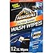 Armor All 18240 Ultra Shine Wash Wipes (12 XL Wipes), 1 Pack