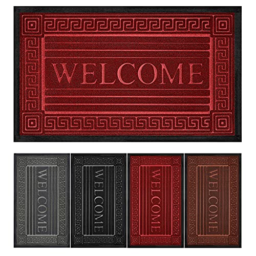 Welcome Door Mat with Non-Slip Heavy Duty Rubber Backing, Welcome Mats for Front Door 30