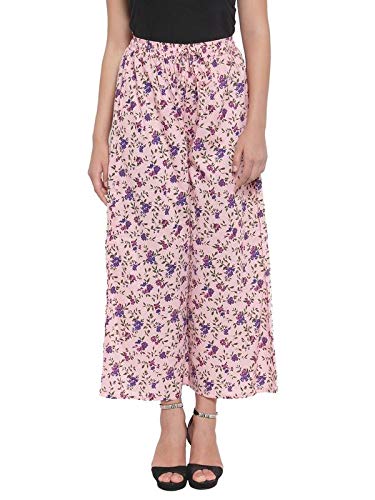 Cotton Floral Print A-Line Palazzos