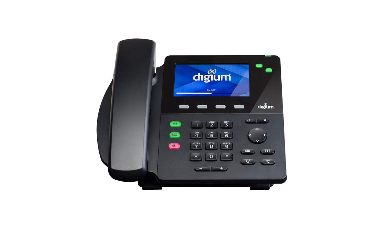 D62 IP Phone 2-Line SIP with HD Voice, Gigabit, 4.3 Inch Color Display, Icon Keys