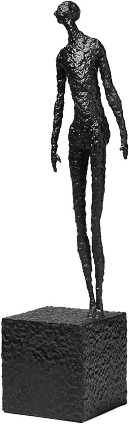 Escultura De Figuras De Decoración De Metal, Estatua Surrealista Deco Art Man, Escultura Hecha A Mano Artesanal Las Figuras Escultóricas De Estilo Giacometti Son Coleccionables, Regalo De Es