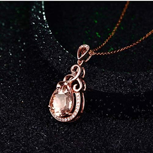 YOUMIYA Rose Gold Necklace For Women Imitation Natural