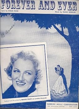 Sheet music Forever and Ever, Gracie Fields on Front, 1948 Book